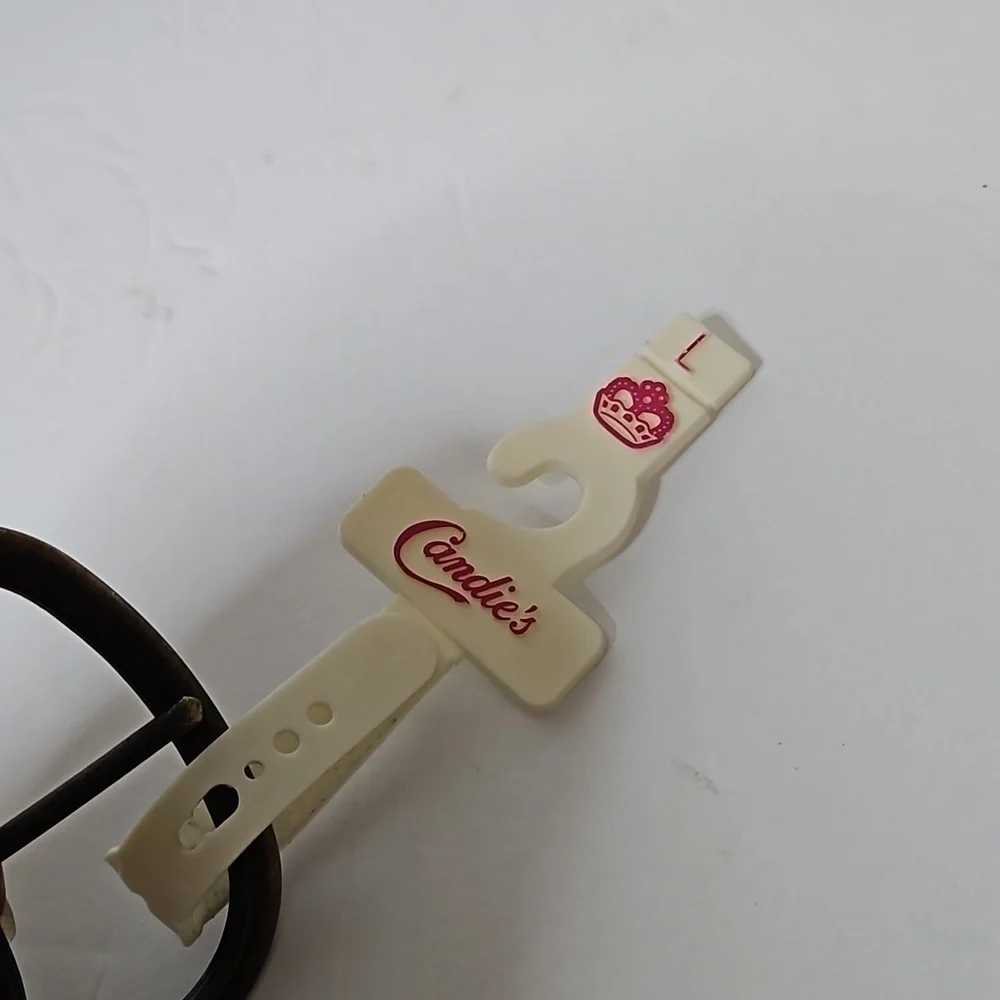 Candie's Jeweled Belt sz L Tan NWT